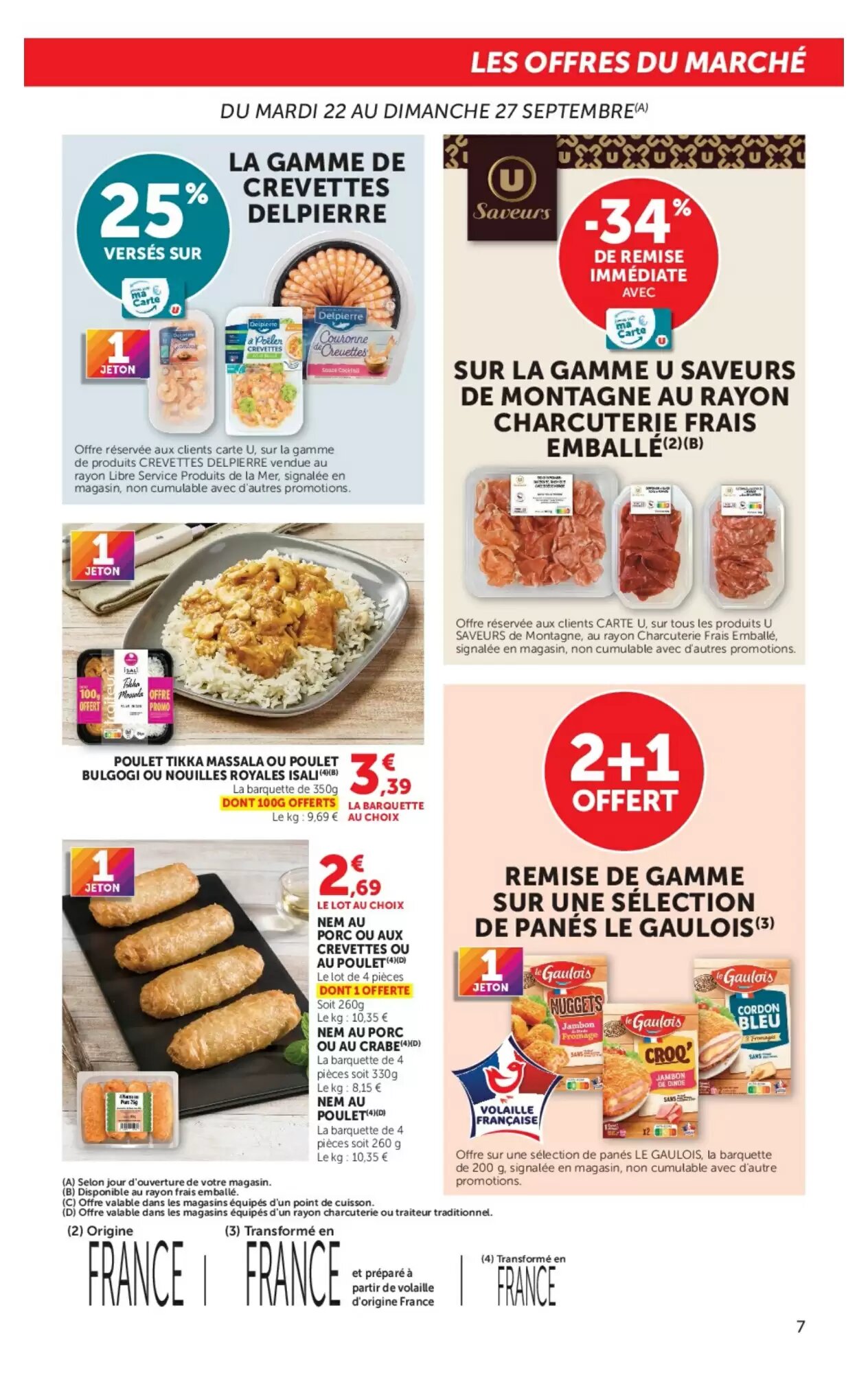 Prospectus promotionnel U Express valable à partir du 22/09/2026 - Page 7.