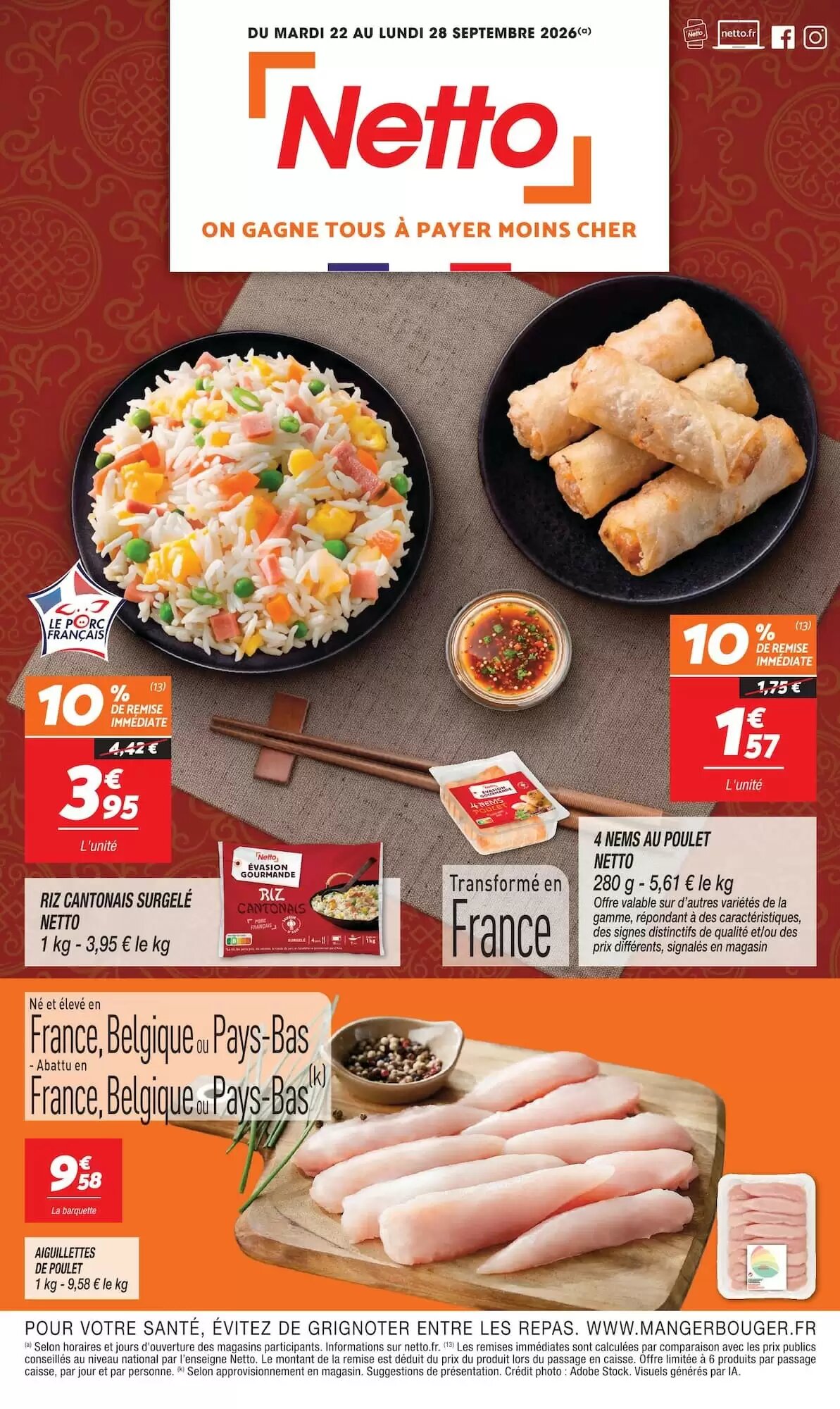 Prospectus promotionnel Netto valable à partir du 22/09/2026 - Page 1.