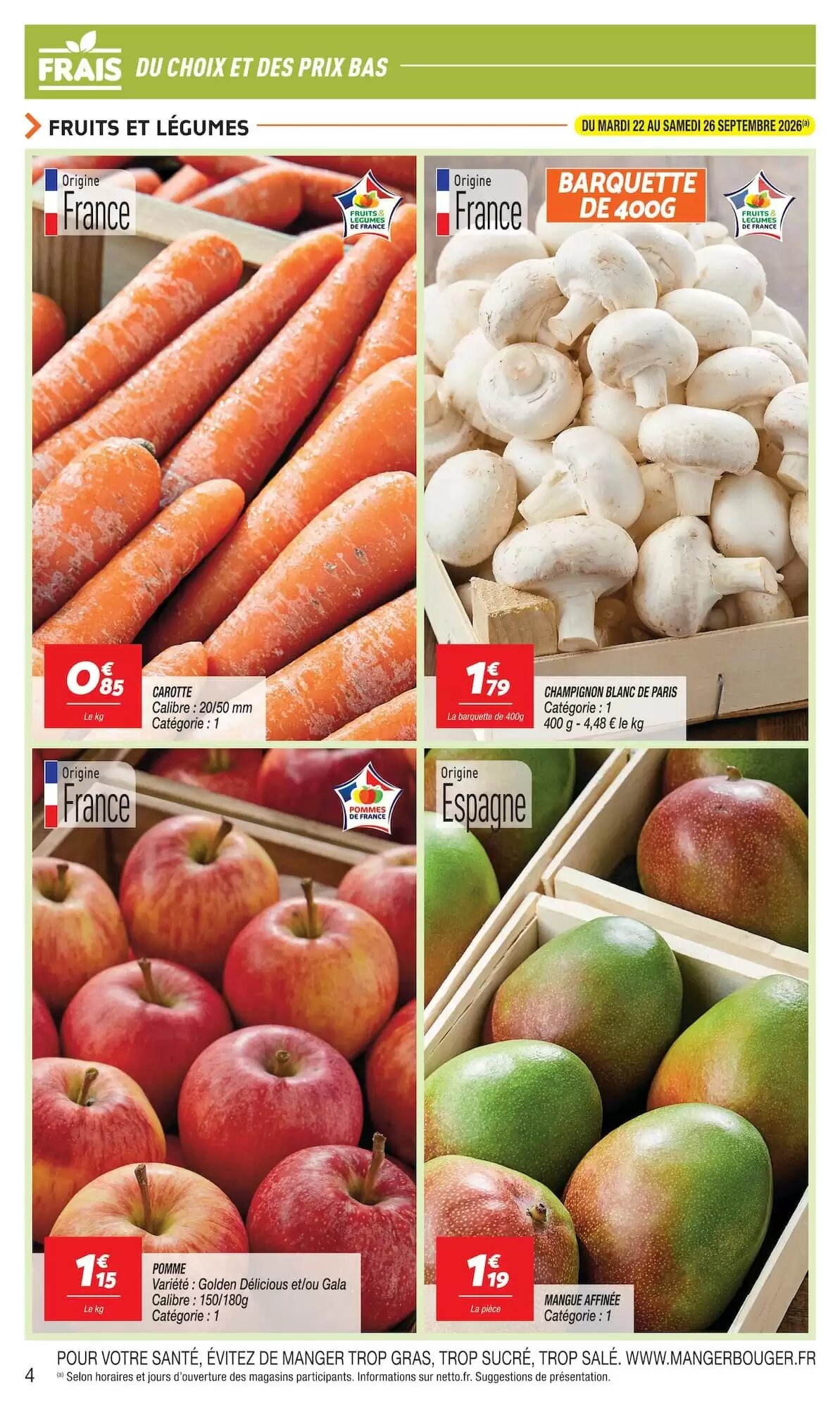 Prospectus promotionnel Netto valable à partir du 22/09/2026 - Page 4.