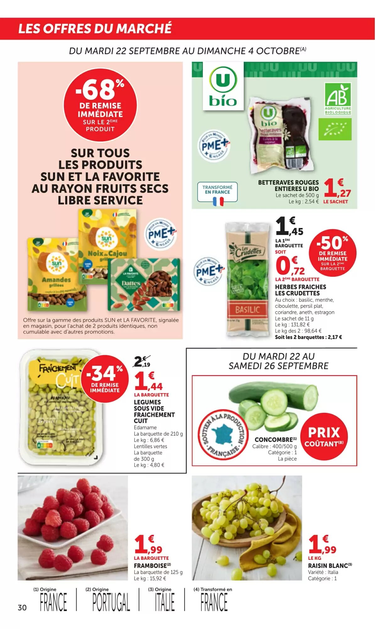 Prospectus promotionnel Bi1 valable à partir du 22/09/2026 - Page 30.