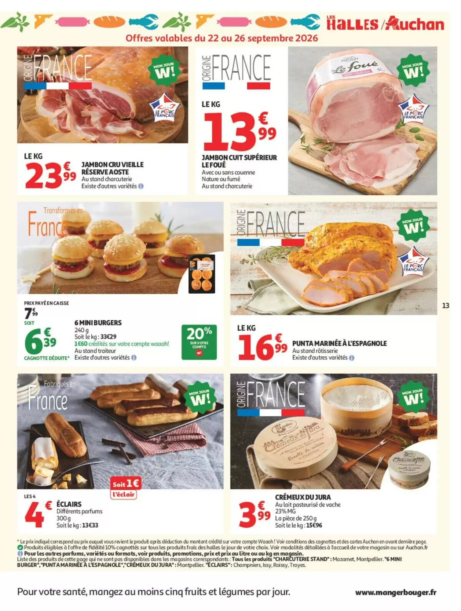 Prospectus promotionnel Auchan valable à partir du 22/09/2026 - Page 13.