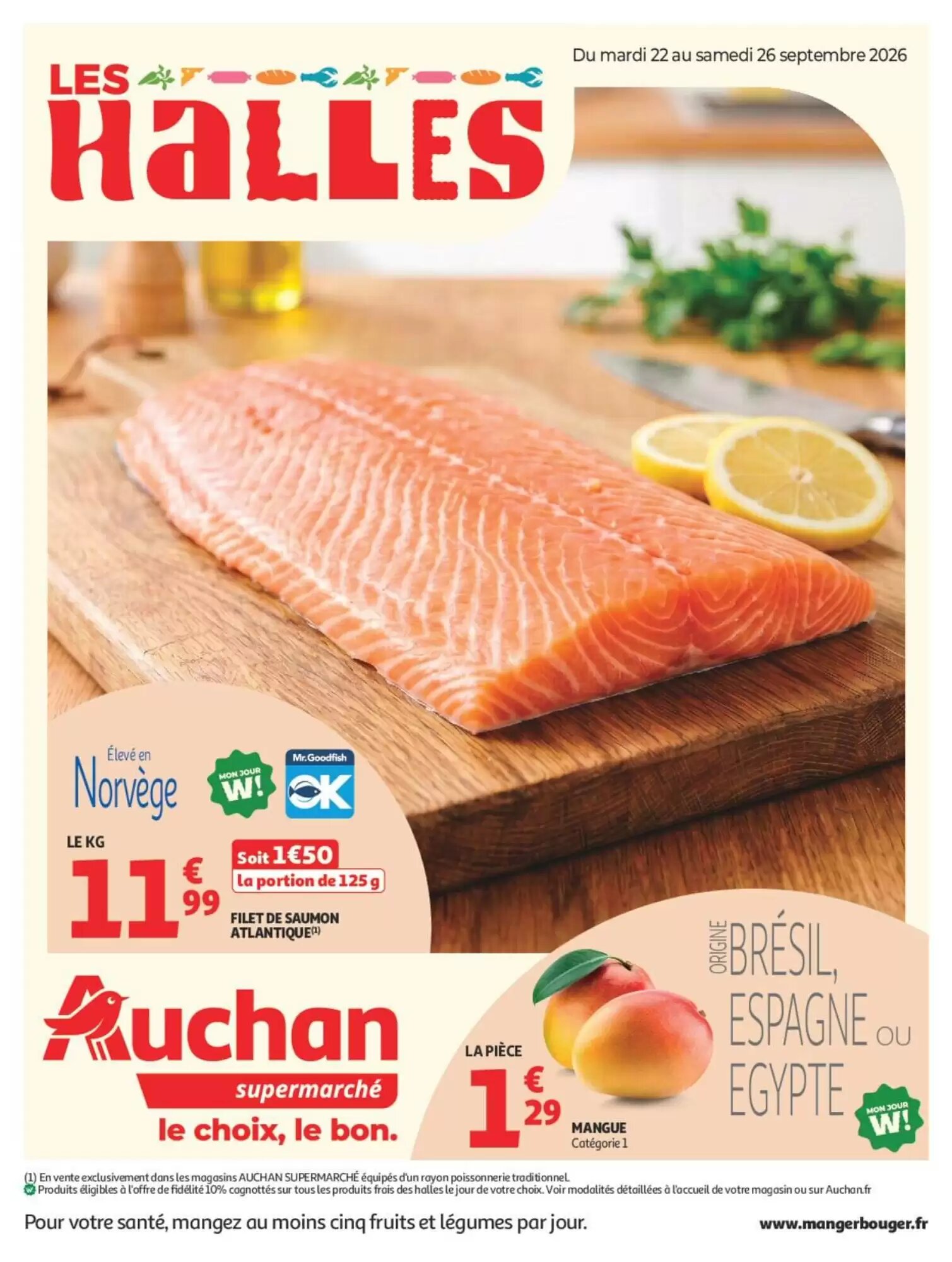 Prospectus promotionnel Auchan valable à partir du 22/09/2026 - Page 1.