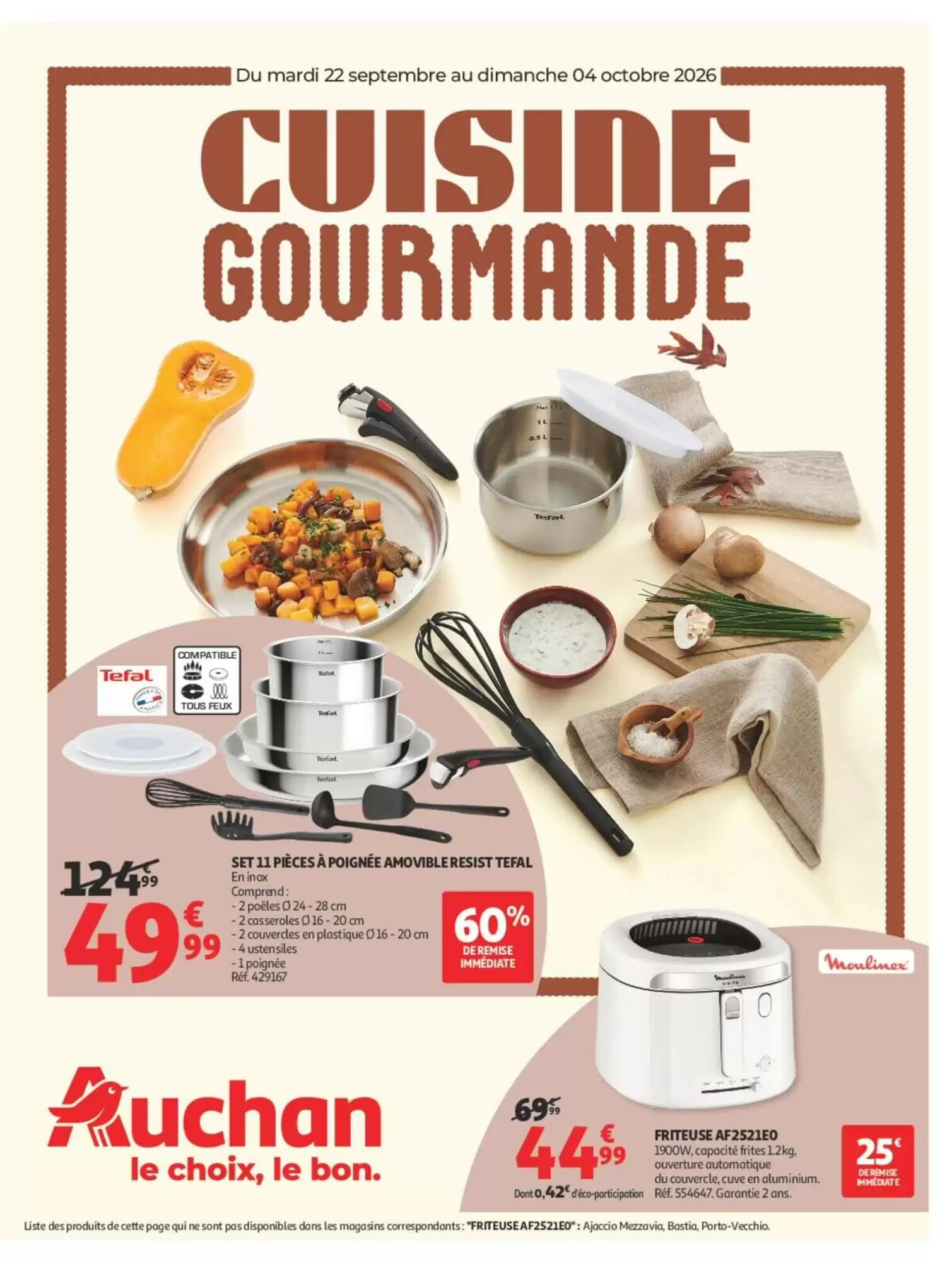 Prospectus promotionnel Auchan valable à partir du 22/09/2026 - Page 1.