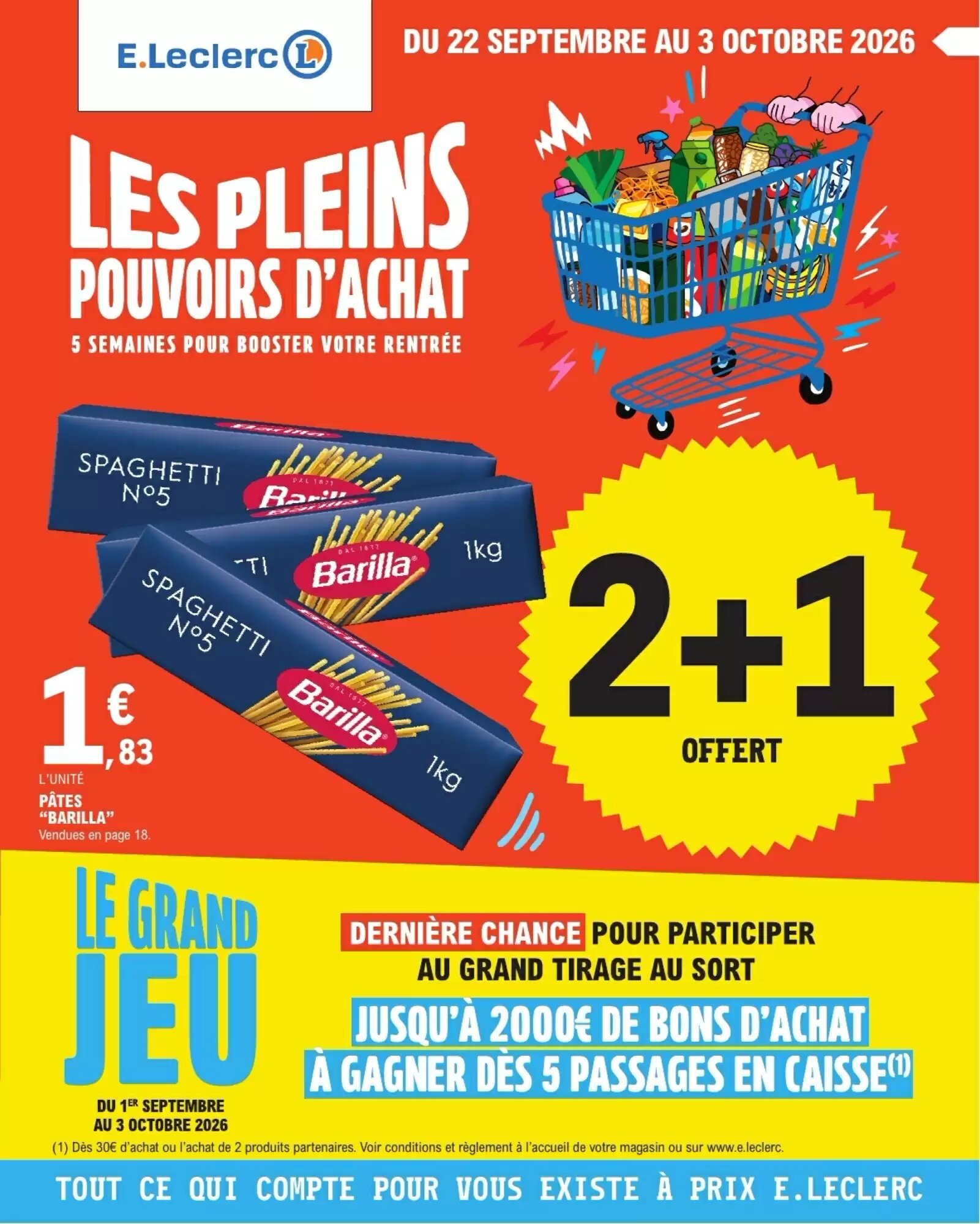 Prospectus promotionnel E.Leclerc valable à partir du 22/09/2026 - Page 1.