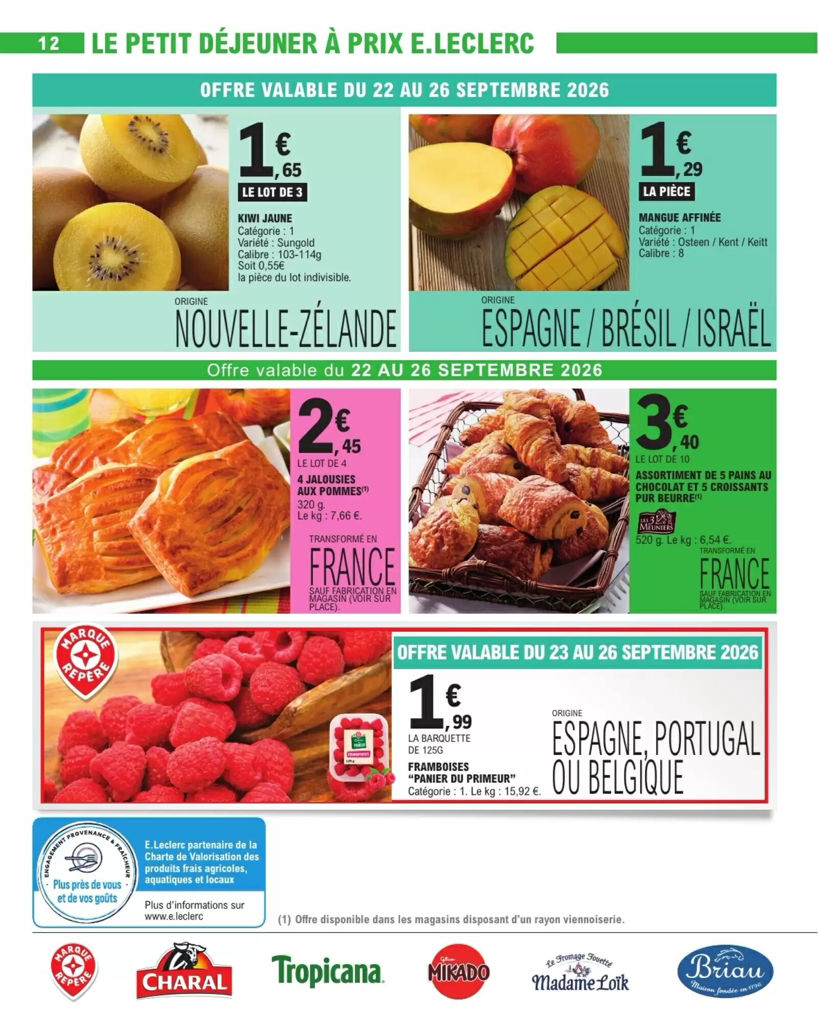 Prospectus promotionnel E.Leclerc valable à partir du 22/09/2026 - Page 12.