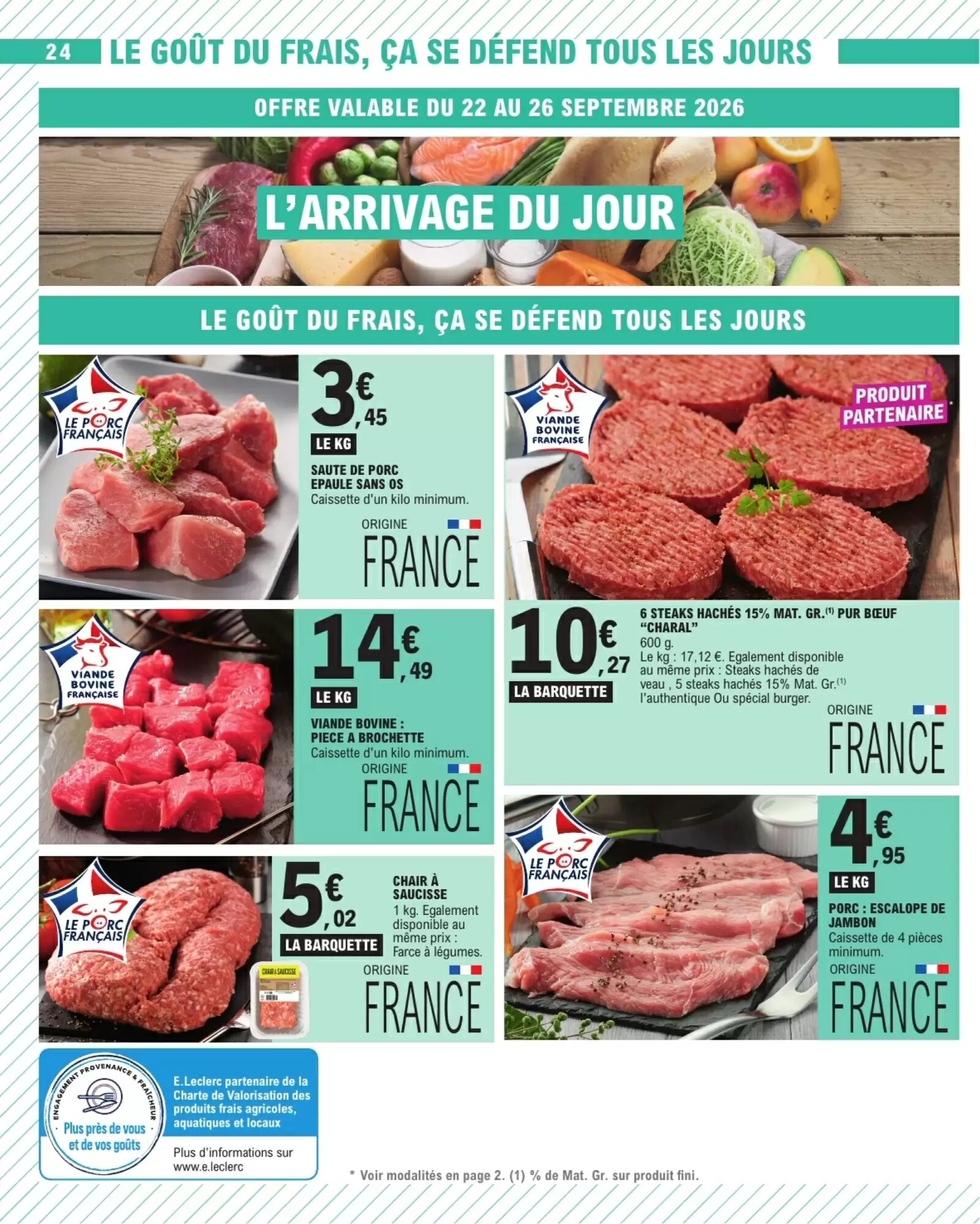 Prospectus promotionnel E.Leclerc valable à partir du 22/09/2026 - Page 24.