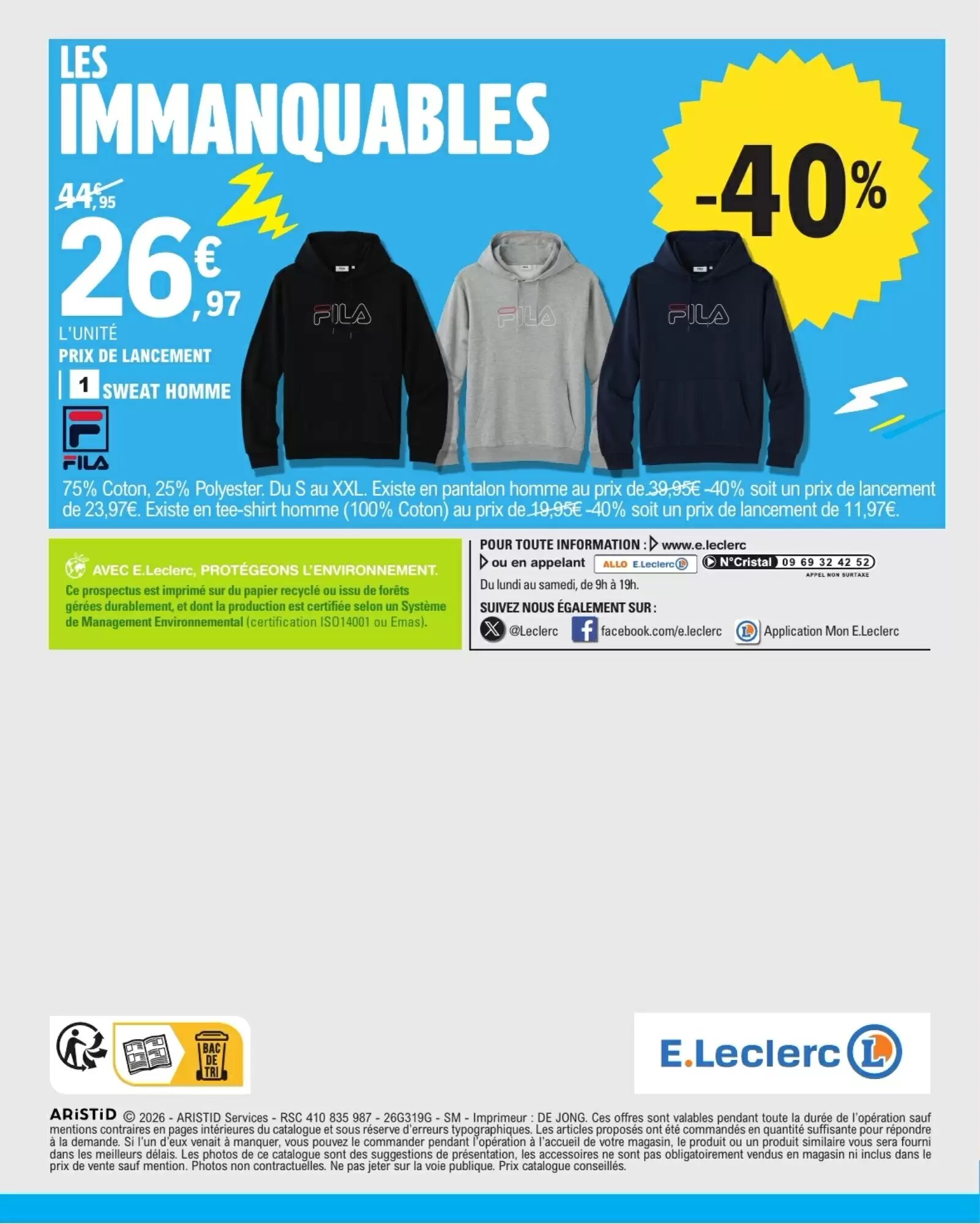 Prospectus promotionnel E.Leclerc valable à partir du 22/09/2026 - Page 40.