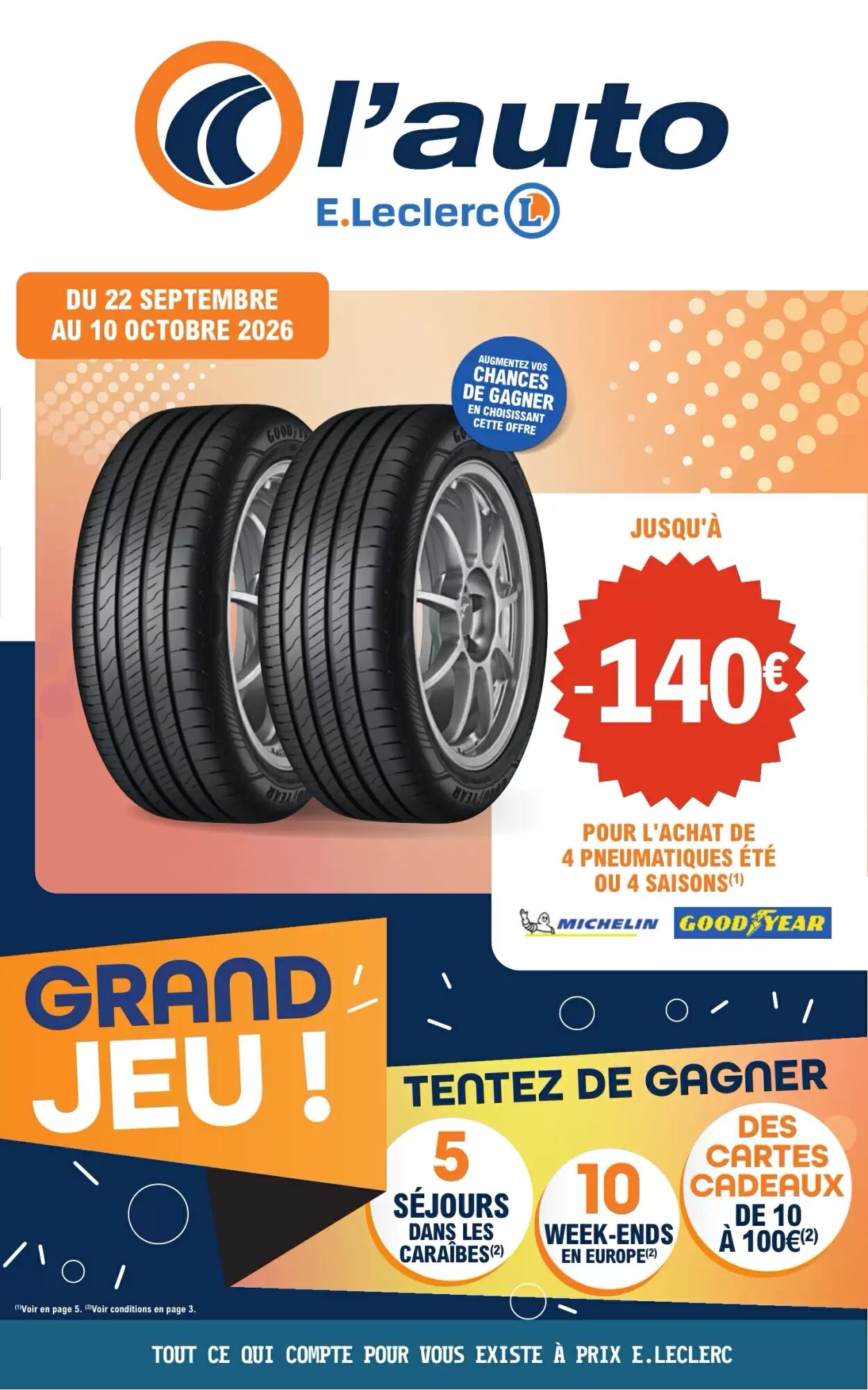 Prospectus promotionnel E.Leclerc valable à partir du 22/09/2026 - Page 1.