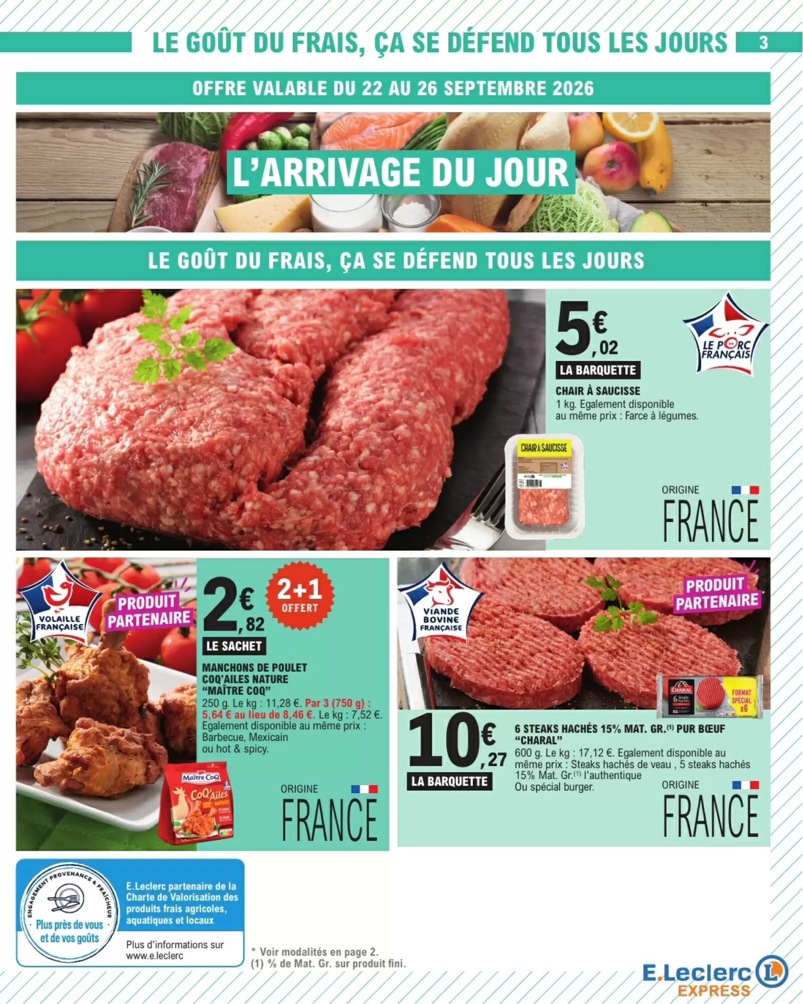 Prospectus promotionnel E.Leclerc Brico valable à partir du 22/09/2026 - Page 3.