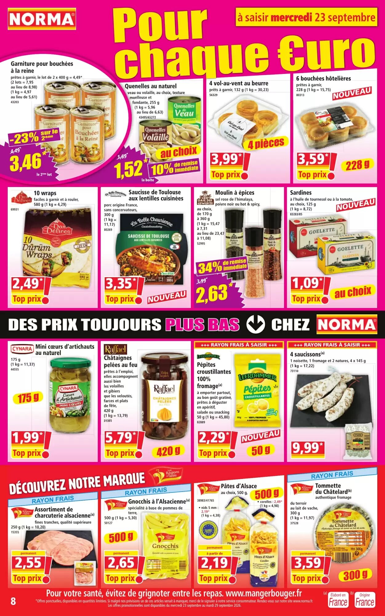 Prospectus promotionnel Norma valable à partir du 23/09/2026 - Page 8.