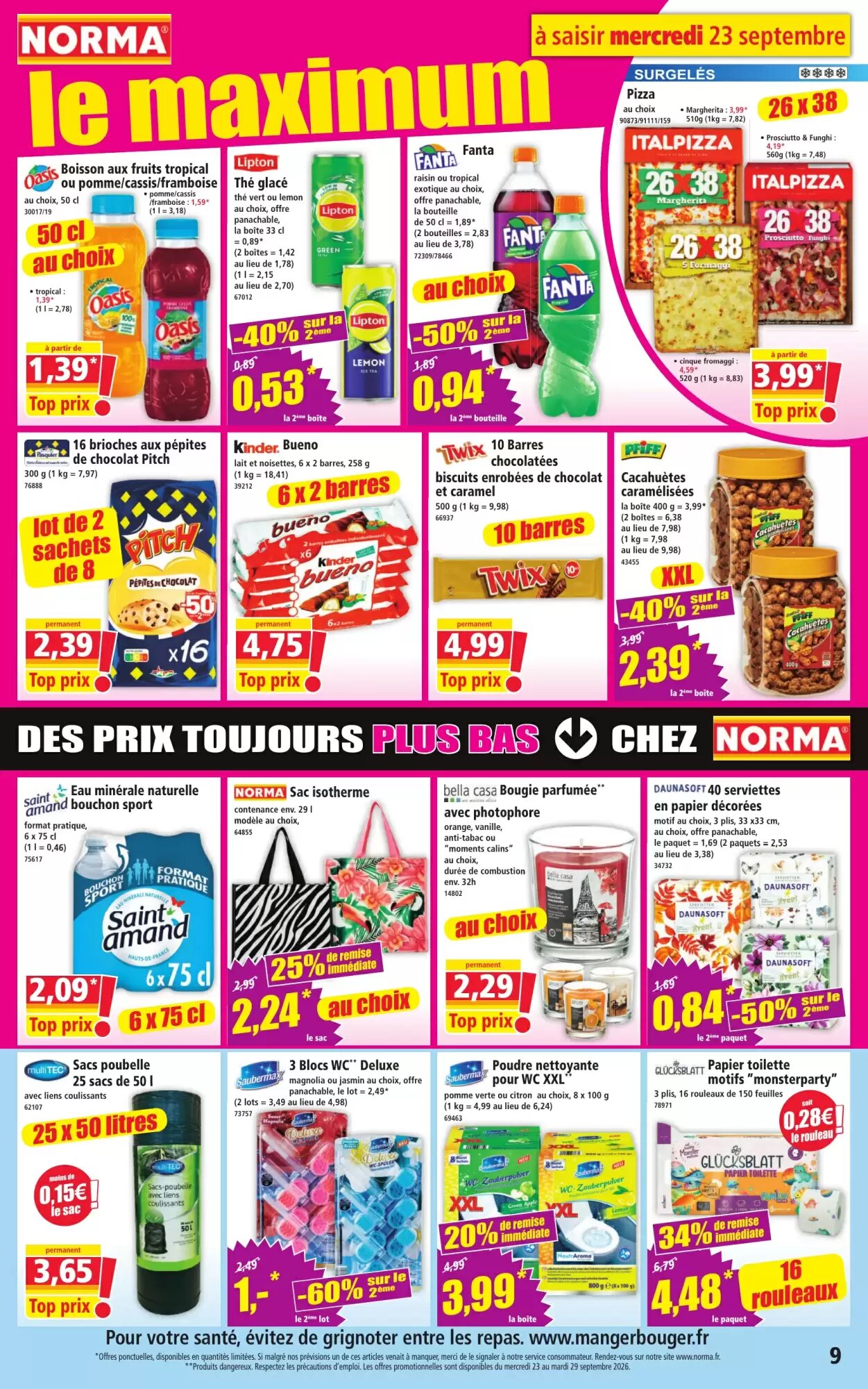 Prospectus promotionnel Norma valable à partir du 23/09/2026 - Page 9.