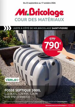 Prospectus promotionnel Mr Bricolage valable à partir du 23/09/2026