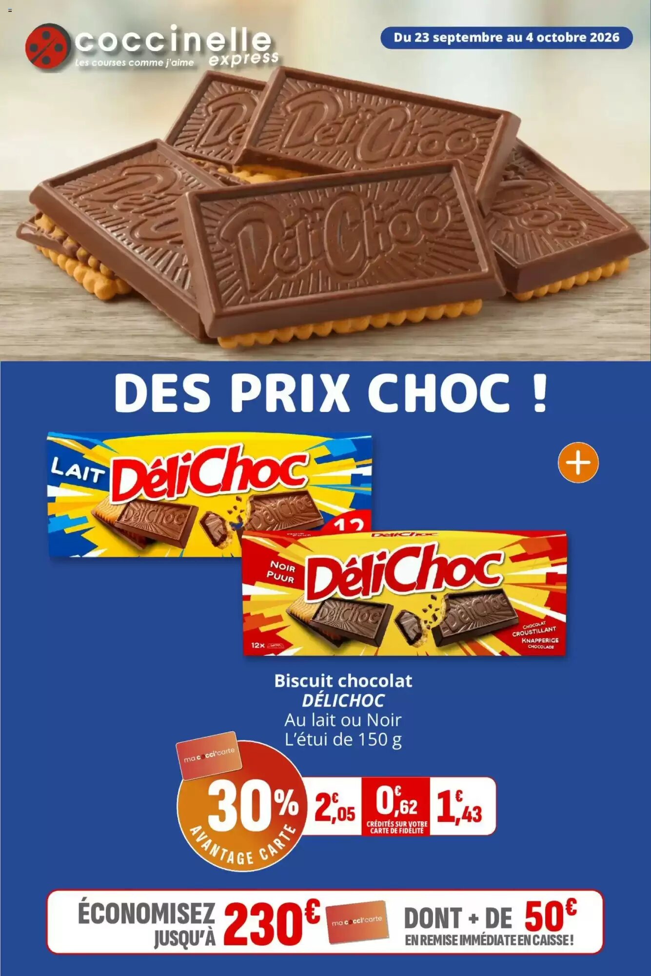 Prospectus promotionnel Coccinelle Express valable à partir du 23/09/2026 - Page 1.