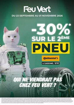 Prospectus promotionnel Feu Vert valable à partir du 23/09/2026