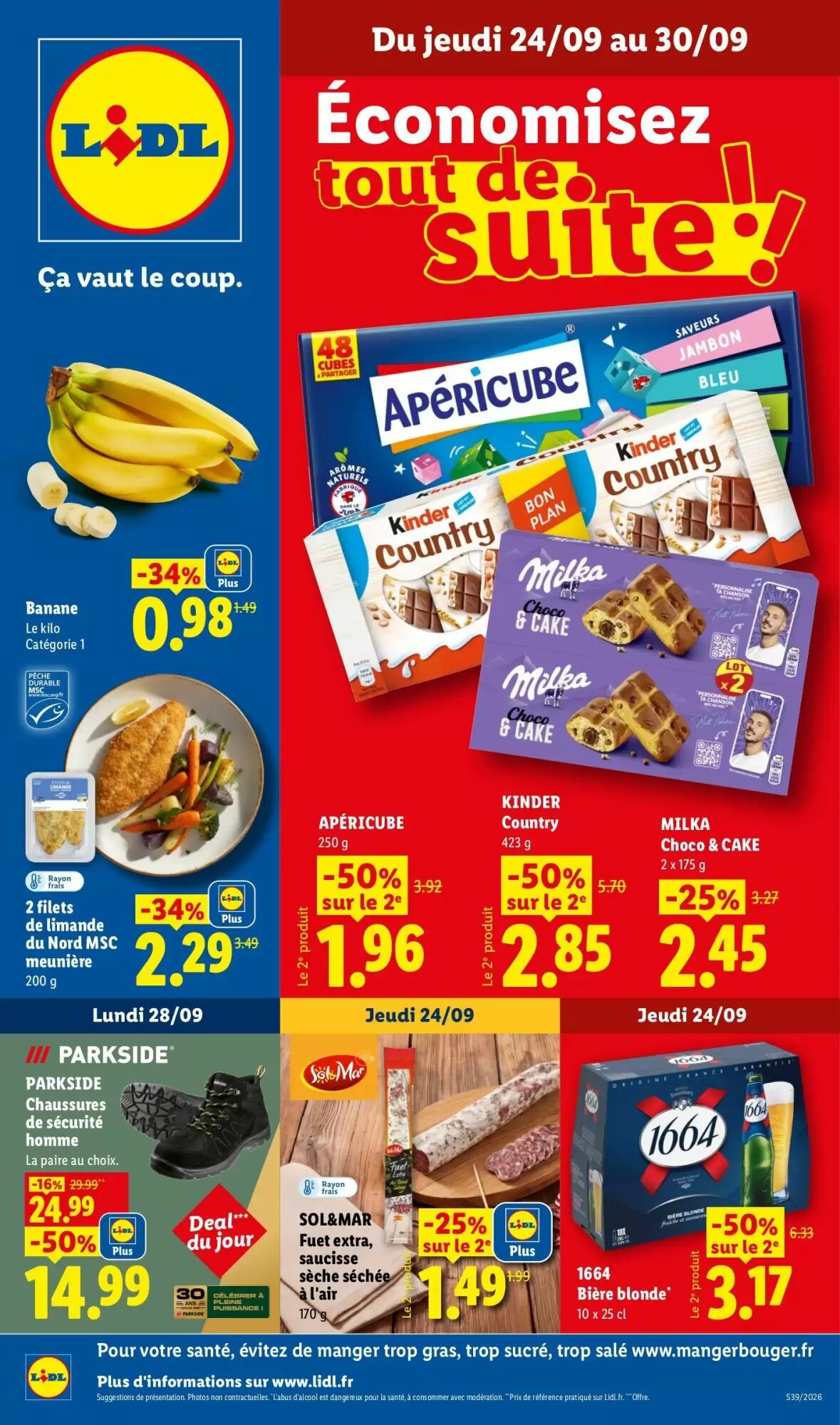 Prospectus promotionnel Lidl valable à partir du 24/09/2026 - Page 1.