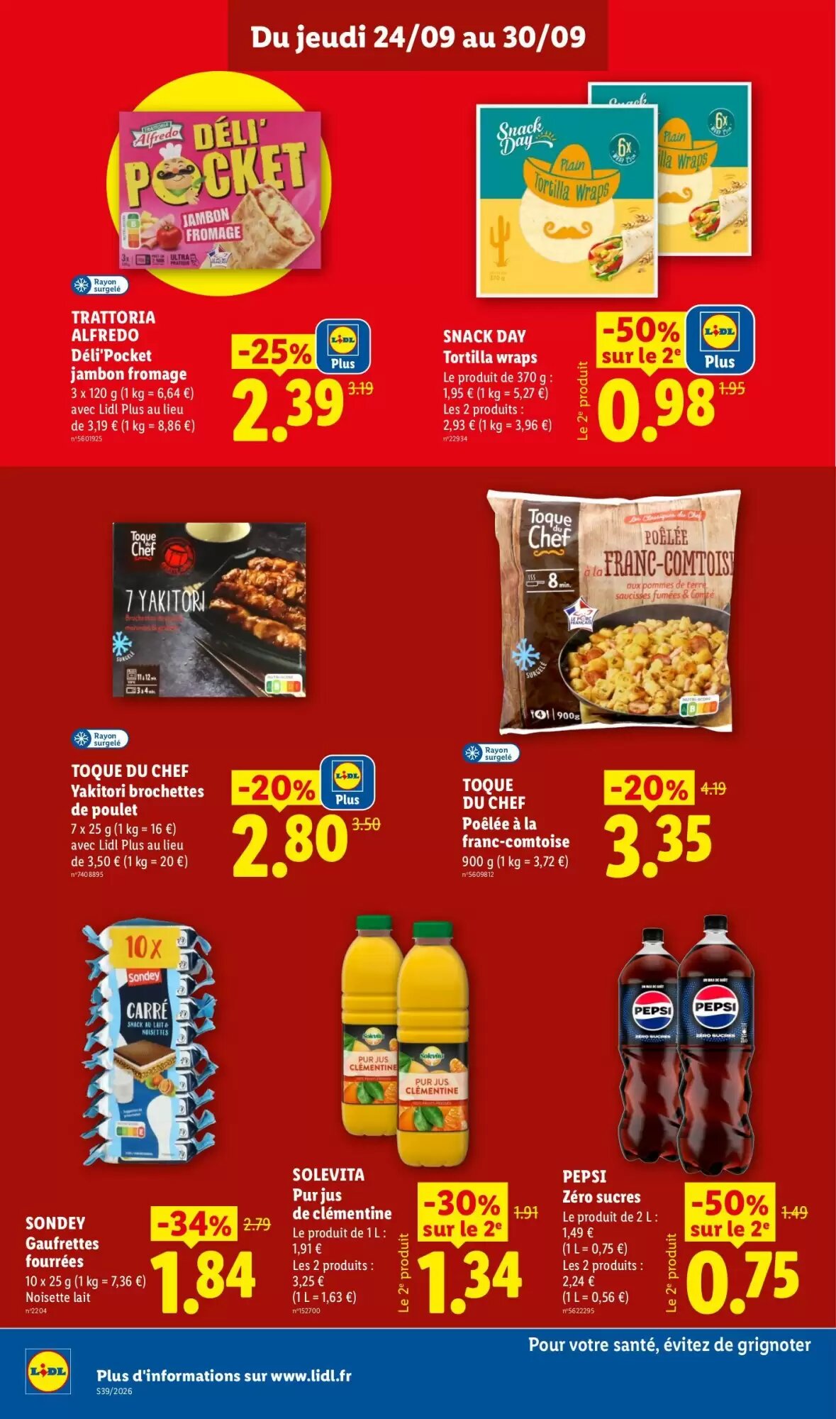 Prospectus promotionnel Lidl valable à partir du 24/09/2026 - Page 14.