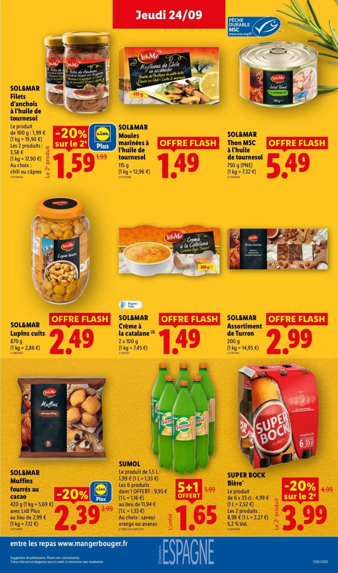Prospectus promotionnel Lidl valable à partir du 24/09/2026 - Page 25.