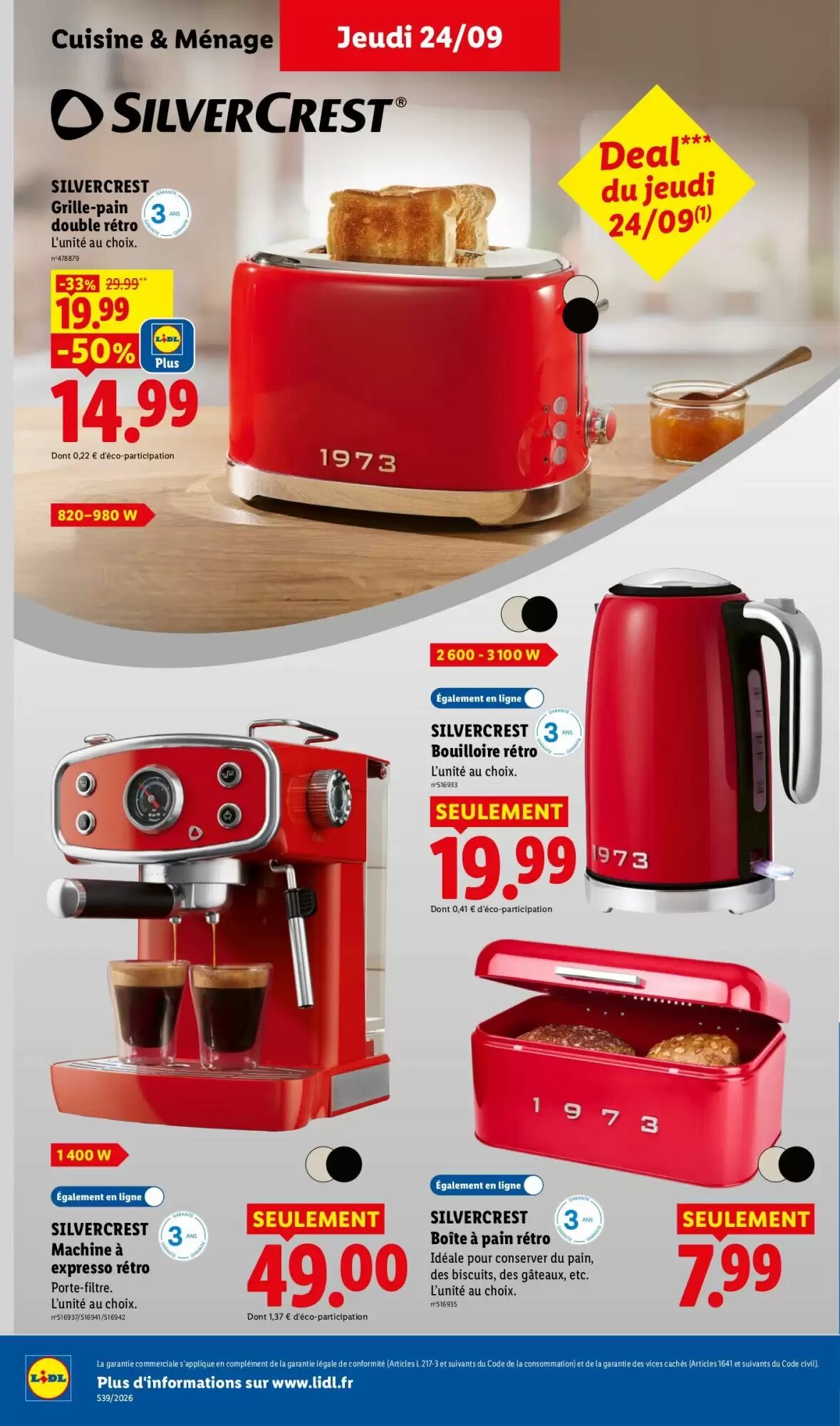 Prospectus promotionnel Lidl valable à partir du 24/09/2026 - Page 34.
