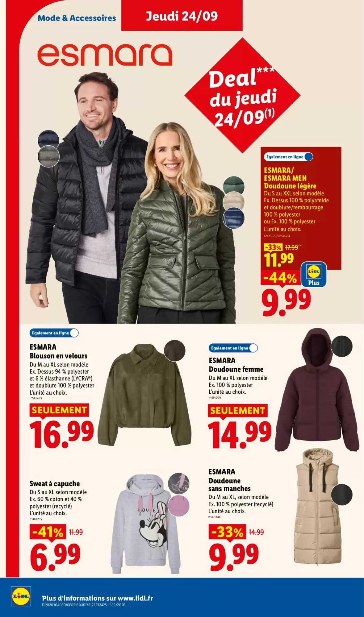 Prospectus promotionnel Lidl valable à partir du 24/09/2026 - Page 38.