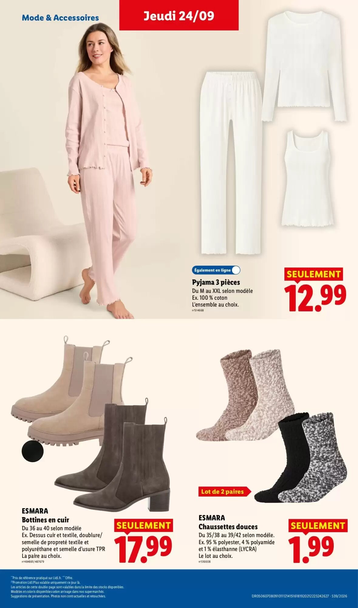 Prospectus promotionnel Lidl valable à partir du 24/09/2026 - Page 39.