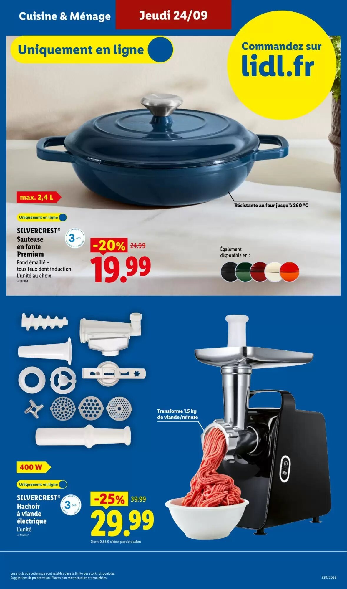 Prospectus promotionnel Lidl valable à partir du 24/09/2026 - Page 7.