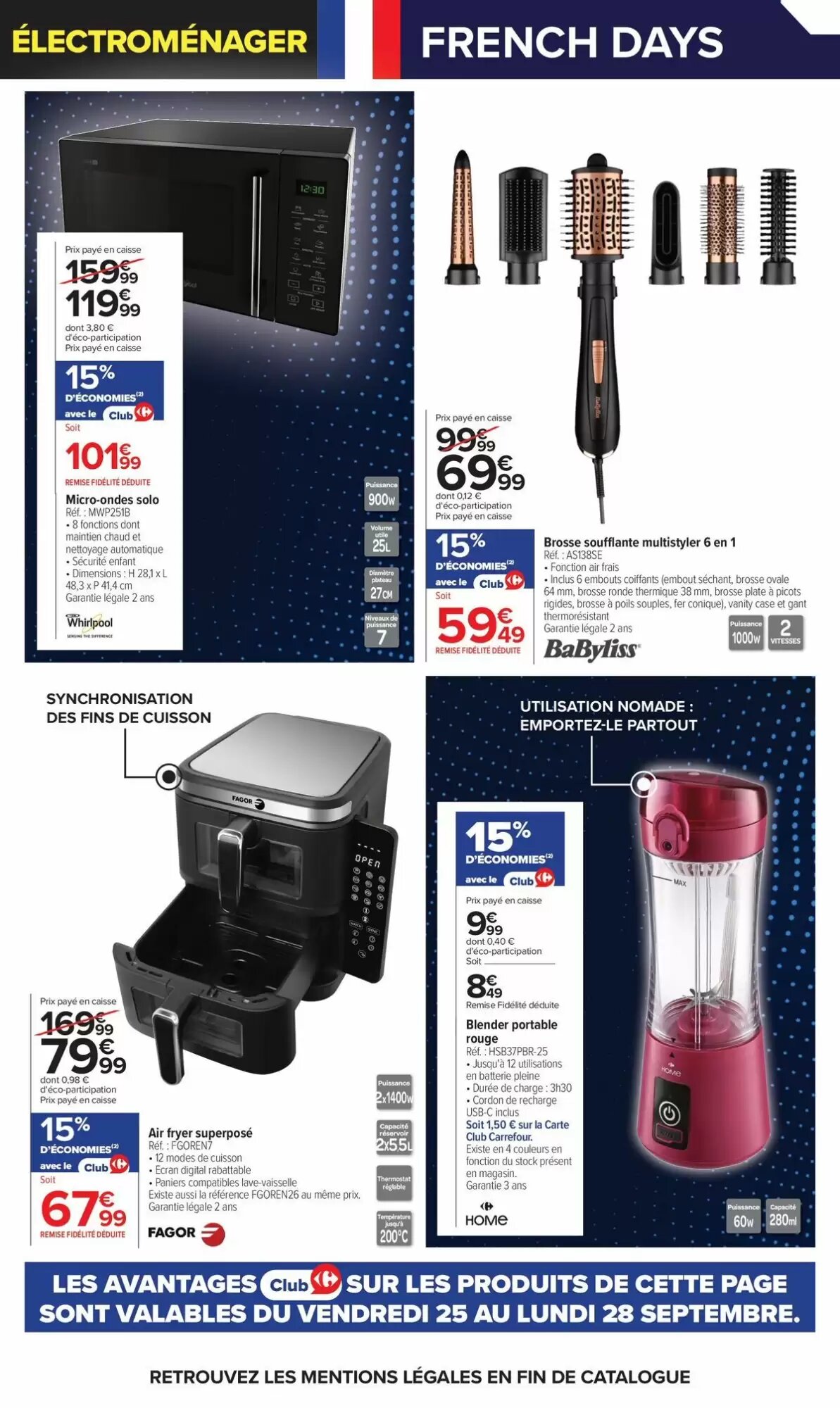 Prospectus promotionnel Carrefour valable à partir du 25/09/2026 - Page 10.