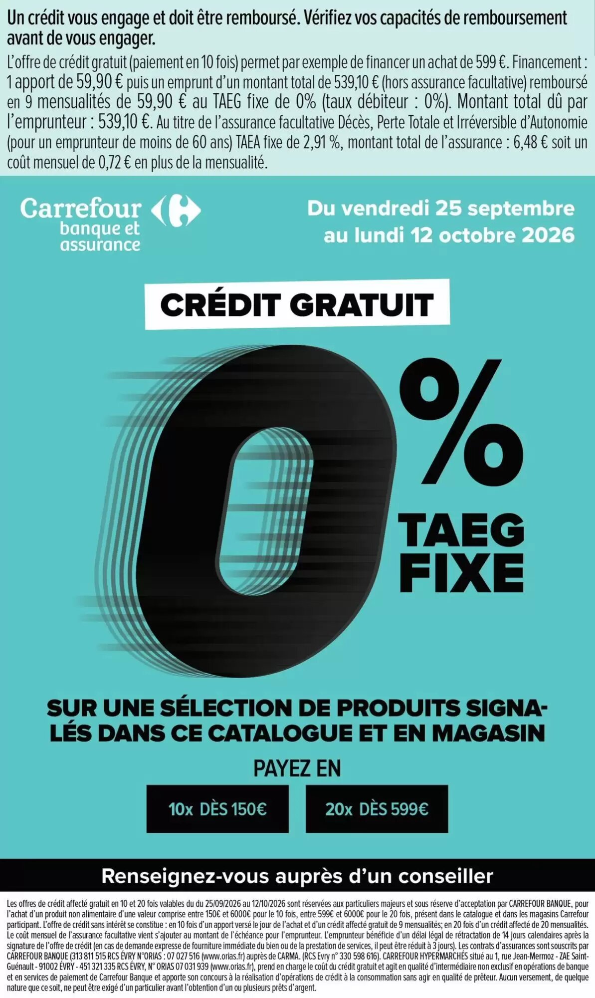 Prospectus promotionnel Carrefour valable à partir du 25/09/2026 - Page 18.