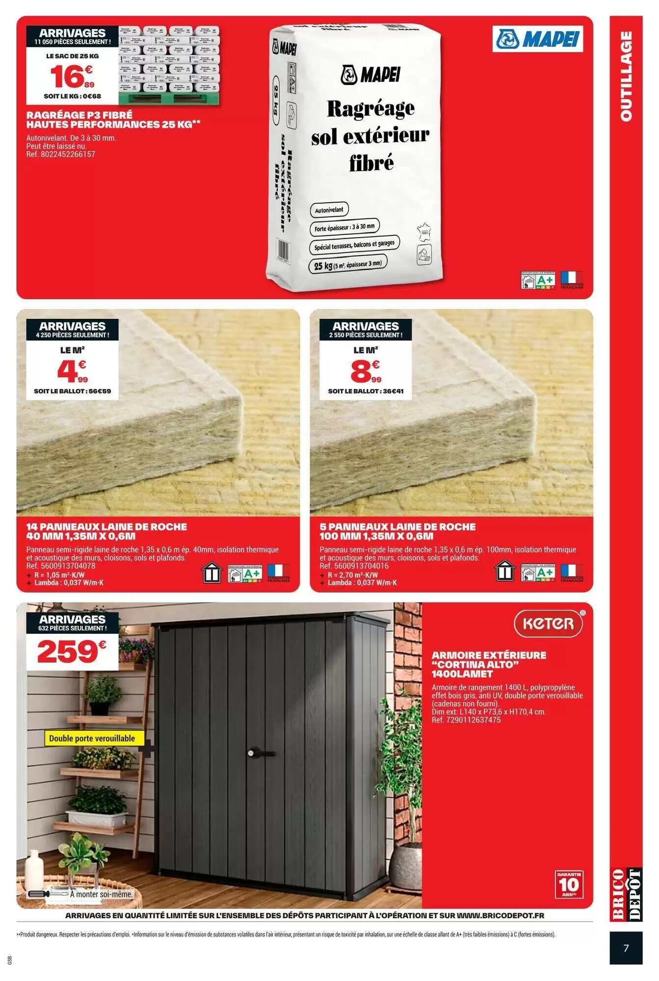 Prospectus promotionnel Brico Dépôt valable à partir du 25/09/2026 - Page 7.