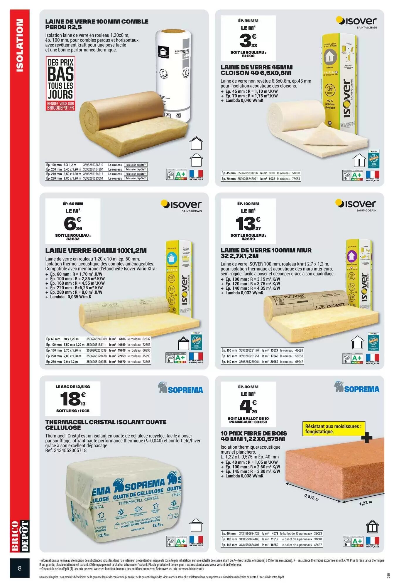 Prospectus promotionnel Brico Dépôt valable à partir du 25/09/2026 - Page 8.