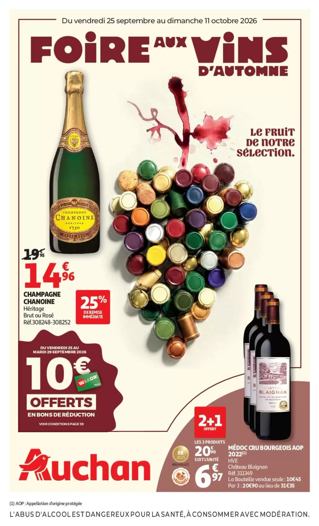 Prospectus promotionnel Auchan valable à partir du 25/09/2026 - Page 1.