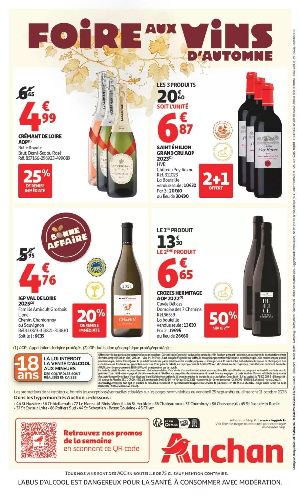 Prospectus promotionnel Auchan valable à partir du 25/09/2026 - Page 60.