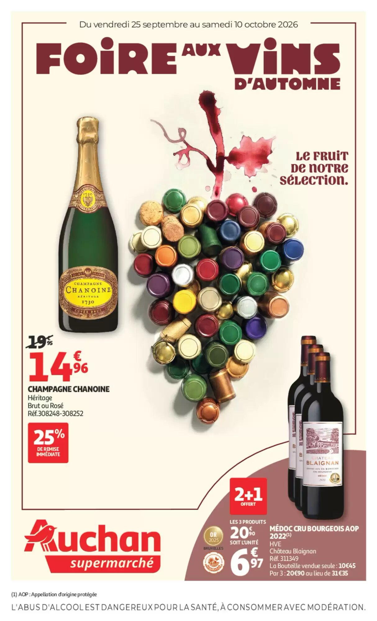 Prospectus promotionnel Auchan valable à partir du 25/09/2026 - Page 1.