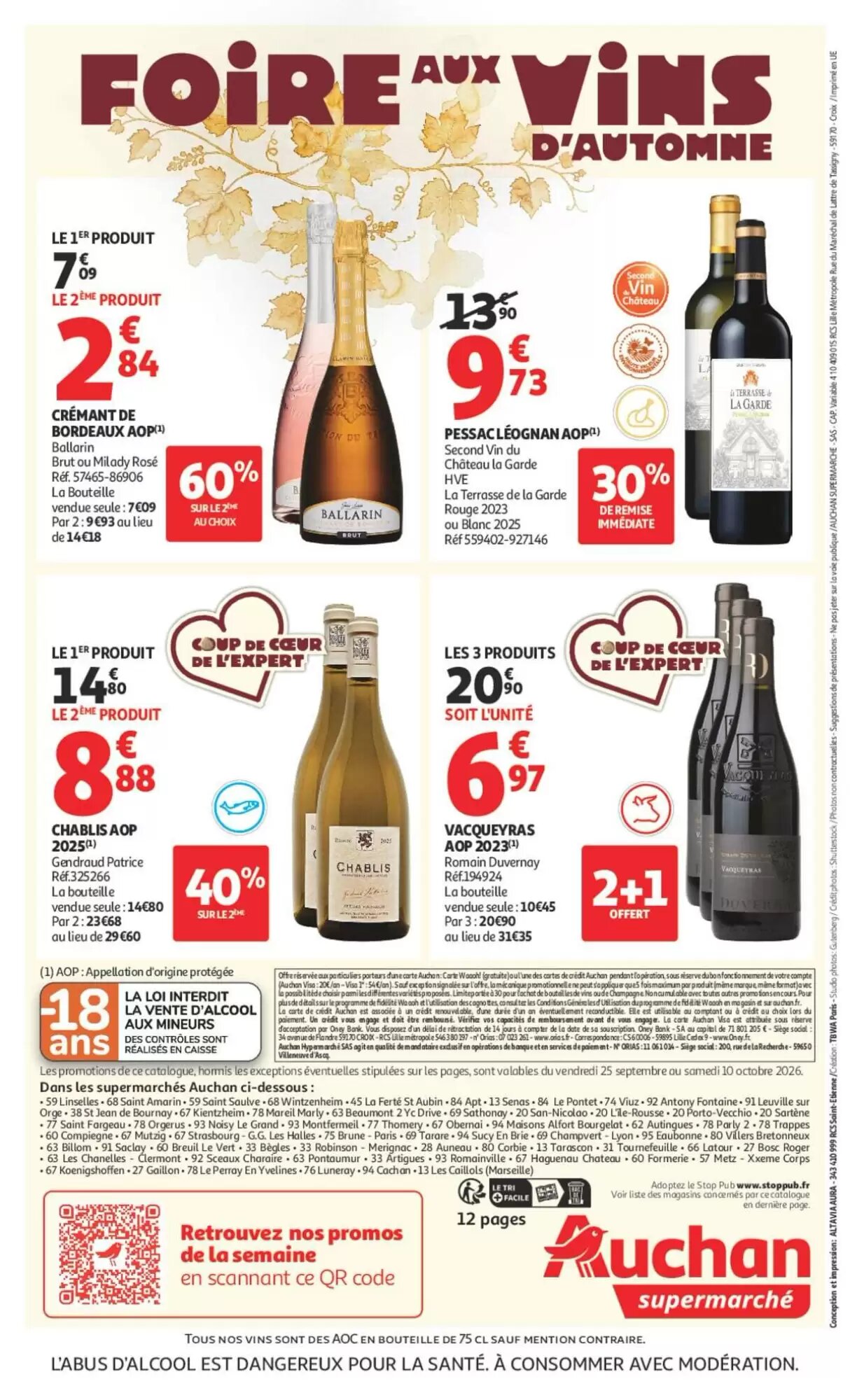 Prospectus promotionnel Auchan valable à partir du 25/09/2026 - Page 12.