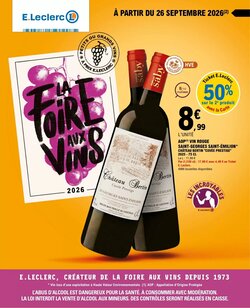 Prospectus promotionnel E.Leclerc valable à partir du 26/09/2026