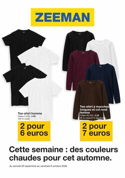 Prospectus promotionnel Zeeman valable à partir du 26/09/2026