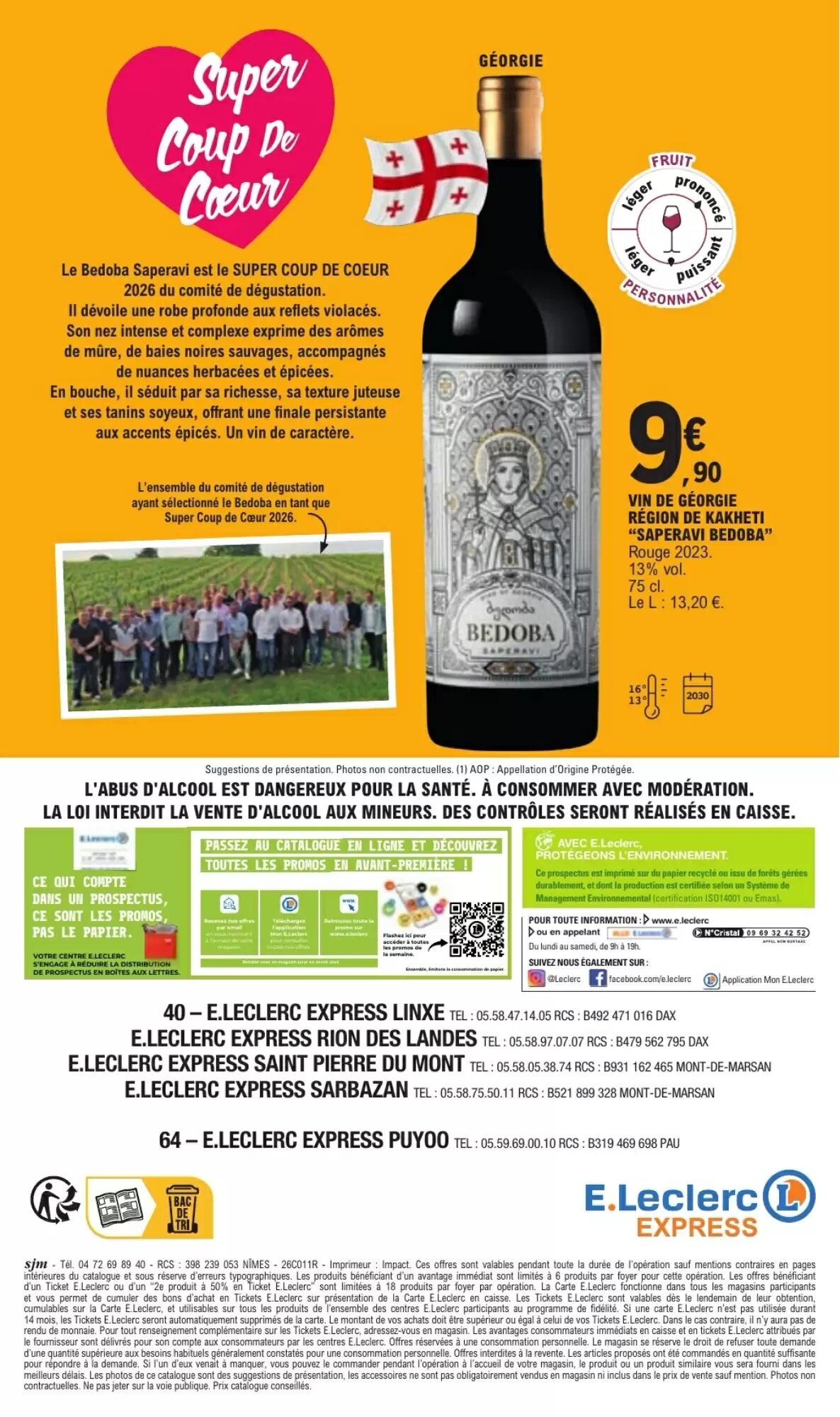 Prospectus promotionnel E.Leclerc Express valable à partir du 26/09/2026 - Page 24.