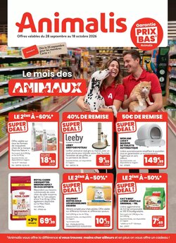 Prospectus promotionnel Animalis valable à partir du 28/09/2026