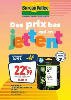 Prospectus promotionnel Bureau Vallée valable à partir du 28/09/2026