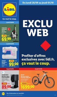 Prospectus promotionnel Lidl valable à partir du 28/09/2026