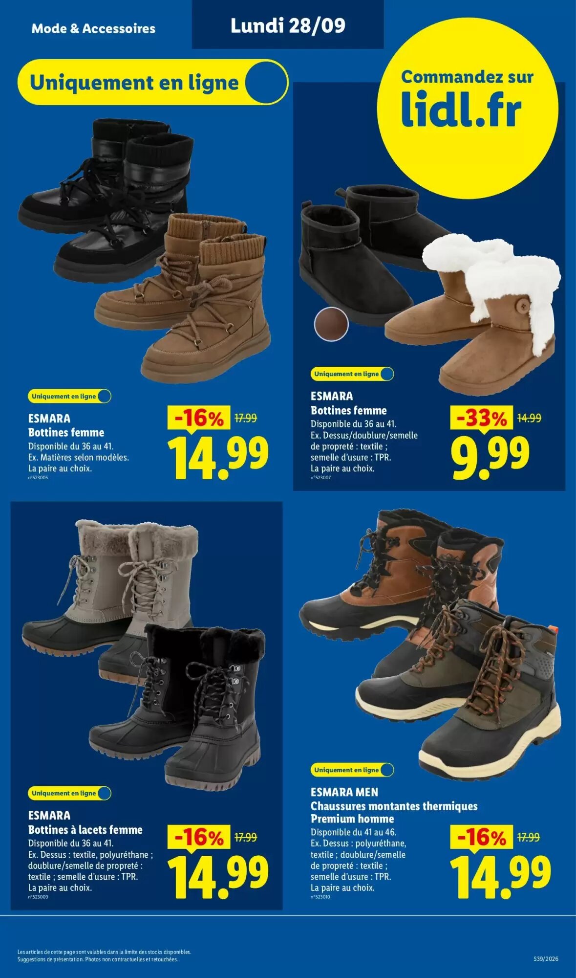 Prospectus promotionnel Lidl valable à partir du 28/09/2026 - Page 9.