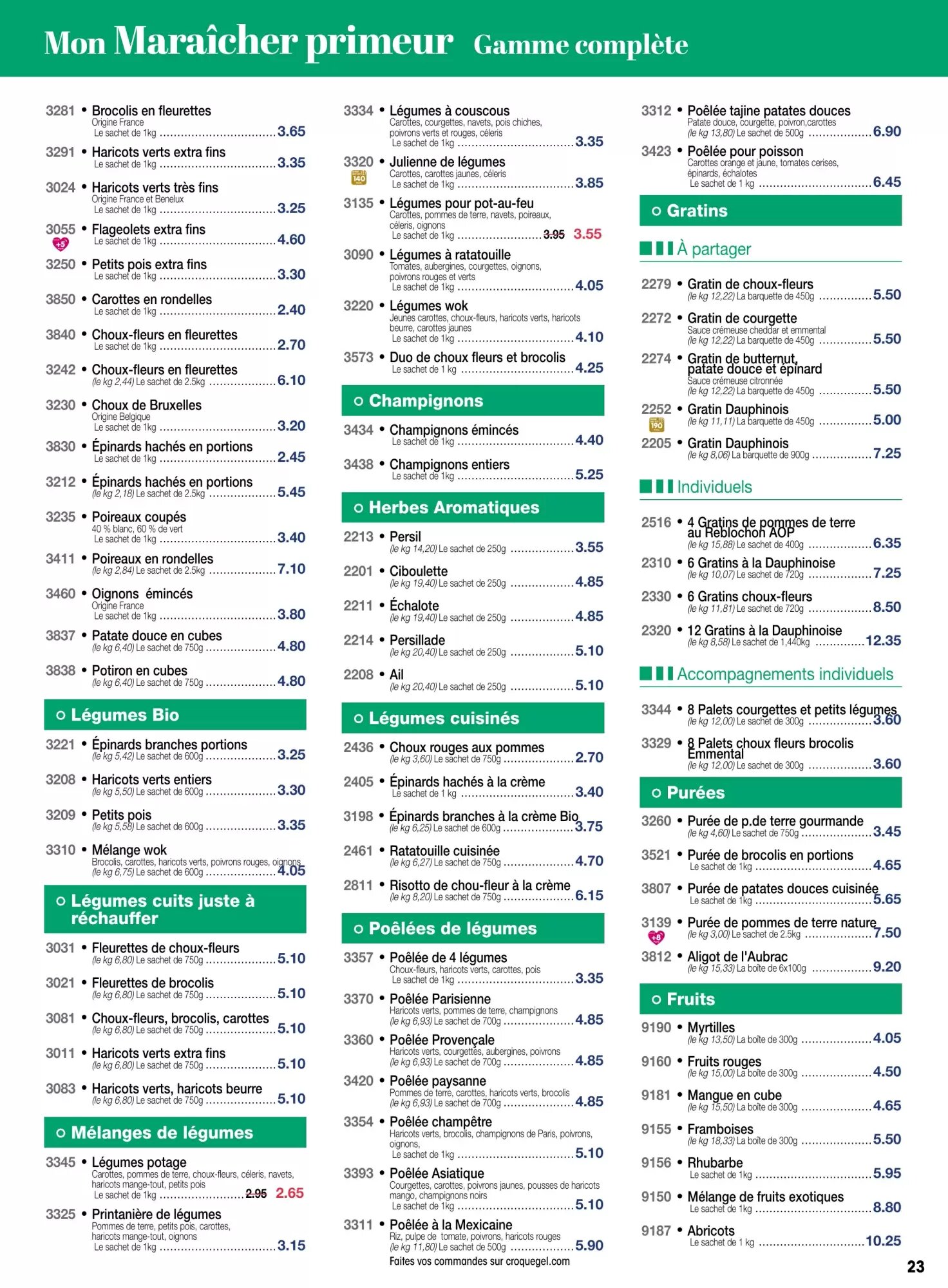 Prospectus promotionnel Croque Gel valable à partir du 28/09/2026 - Page 23.