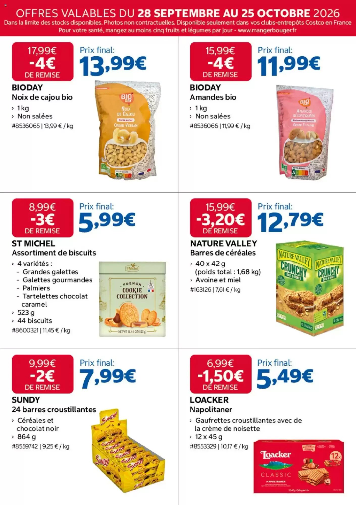 Prospectus promotionnel Costco valable à partir du 28/09/2026 - Page 10.