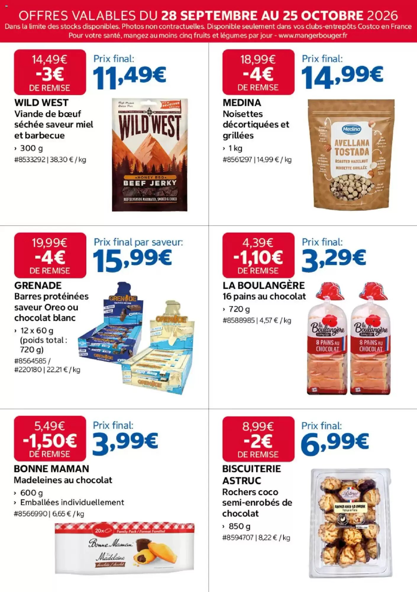 Prospectus promotionnel Costco valable à partir du 28/09/2026 - Page 11.