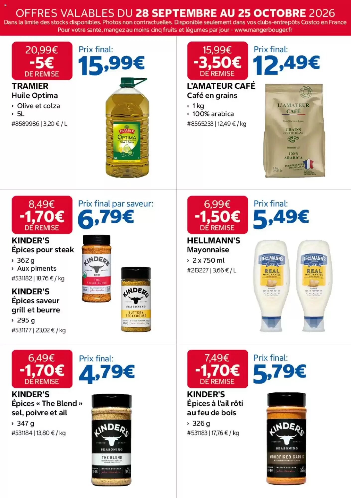 Prospectus promotionnel Costco valable à partir du 28/09/2026 - Page 12.