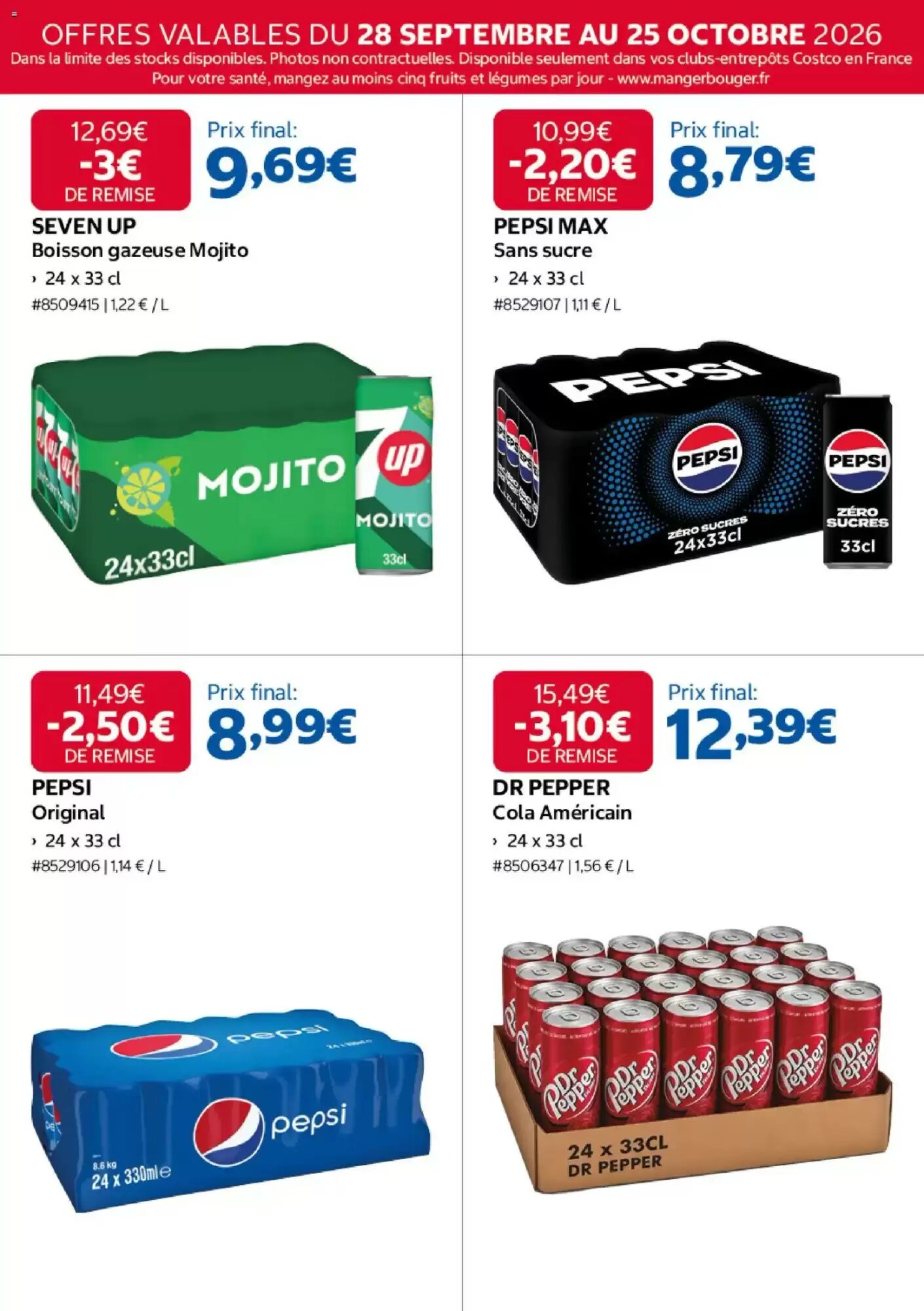 Prospectus promotionnel Costco valable à partir du 28/09/2026 - Page 14.