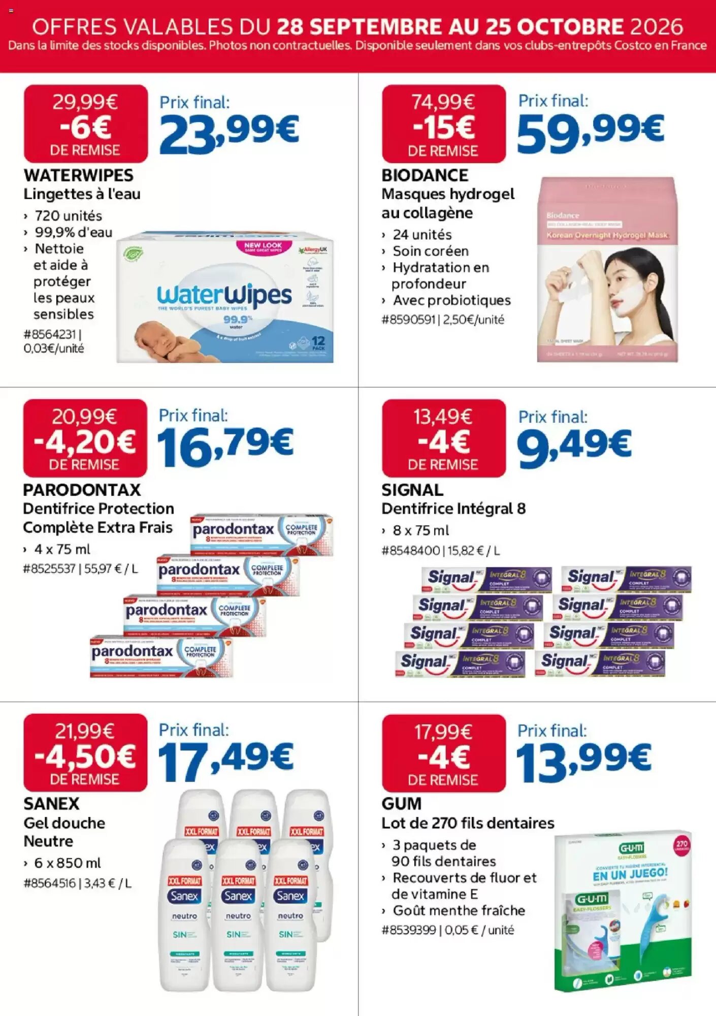 Prospectus promotionnel Costco valable à partir du 28/09/2026 - Page 16.
