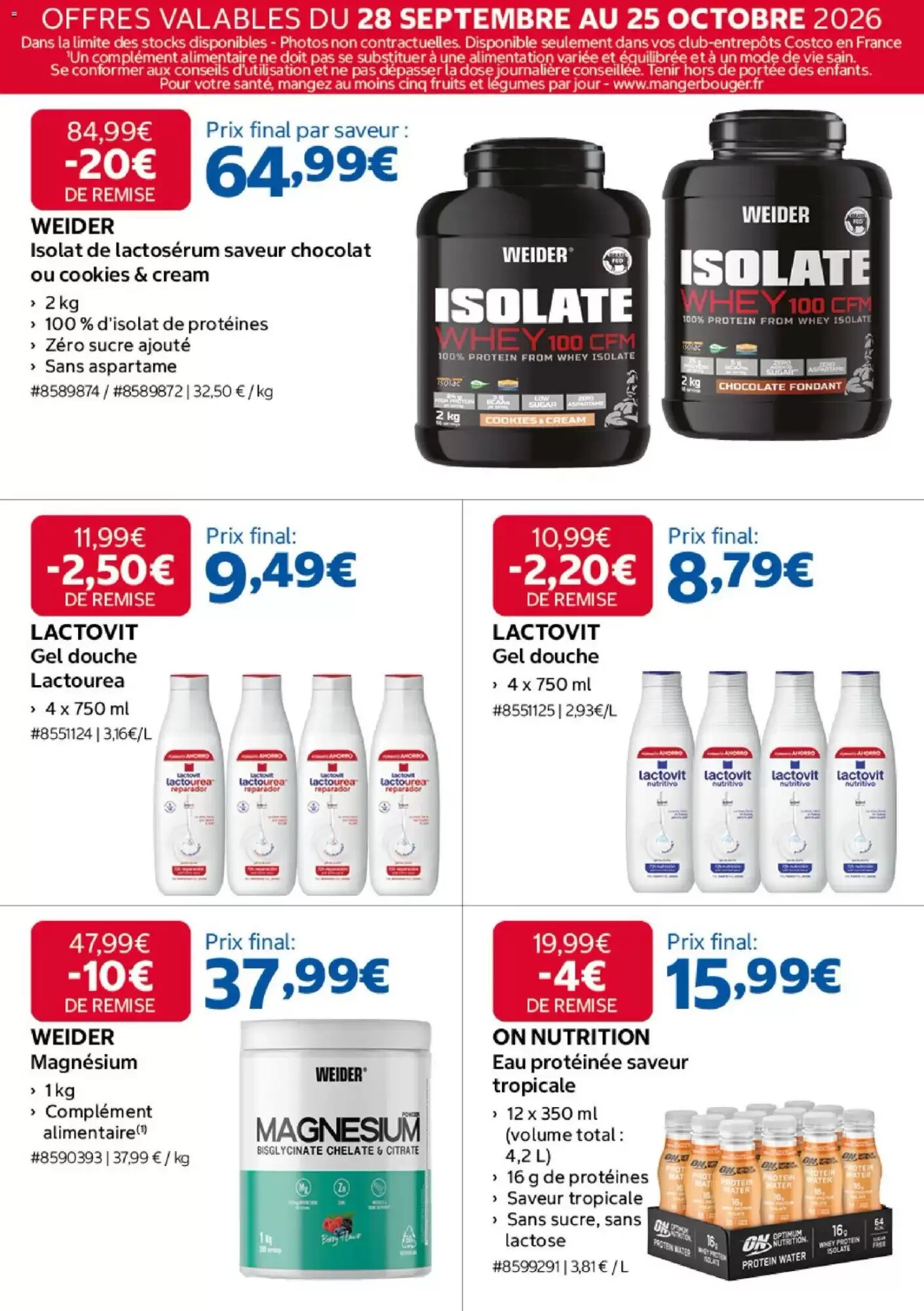 Prospectus promotionnel Costco valable à partir du 28/09/2026 - Page 17.