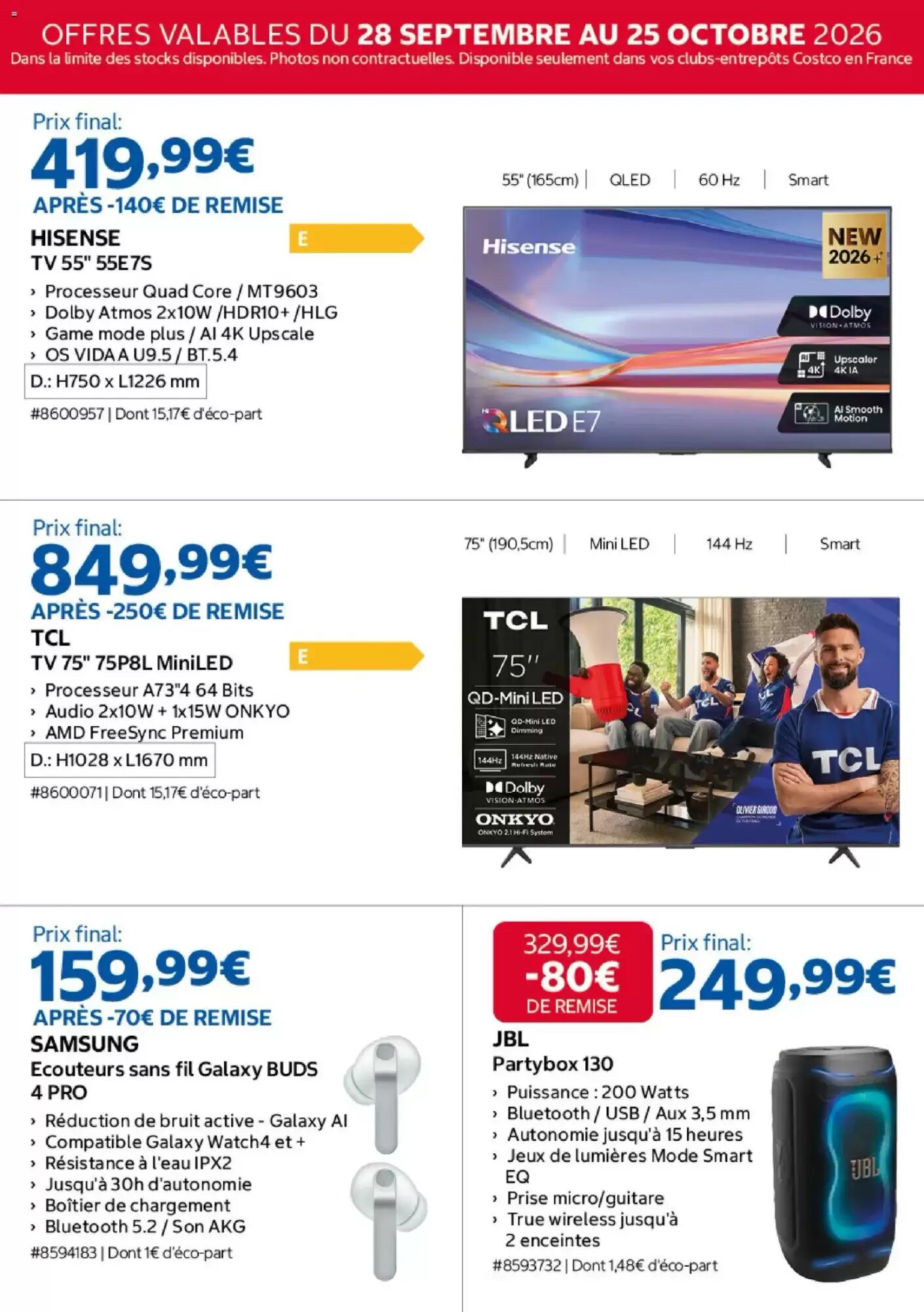 Prospectus promotionnel Costco valable à partir du 28/09/2026 - Page 2.