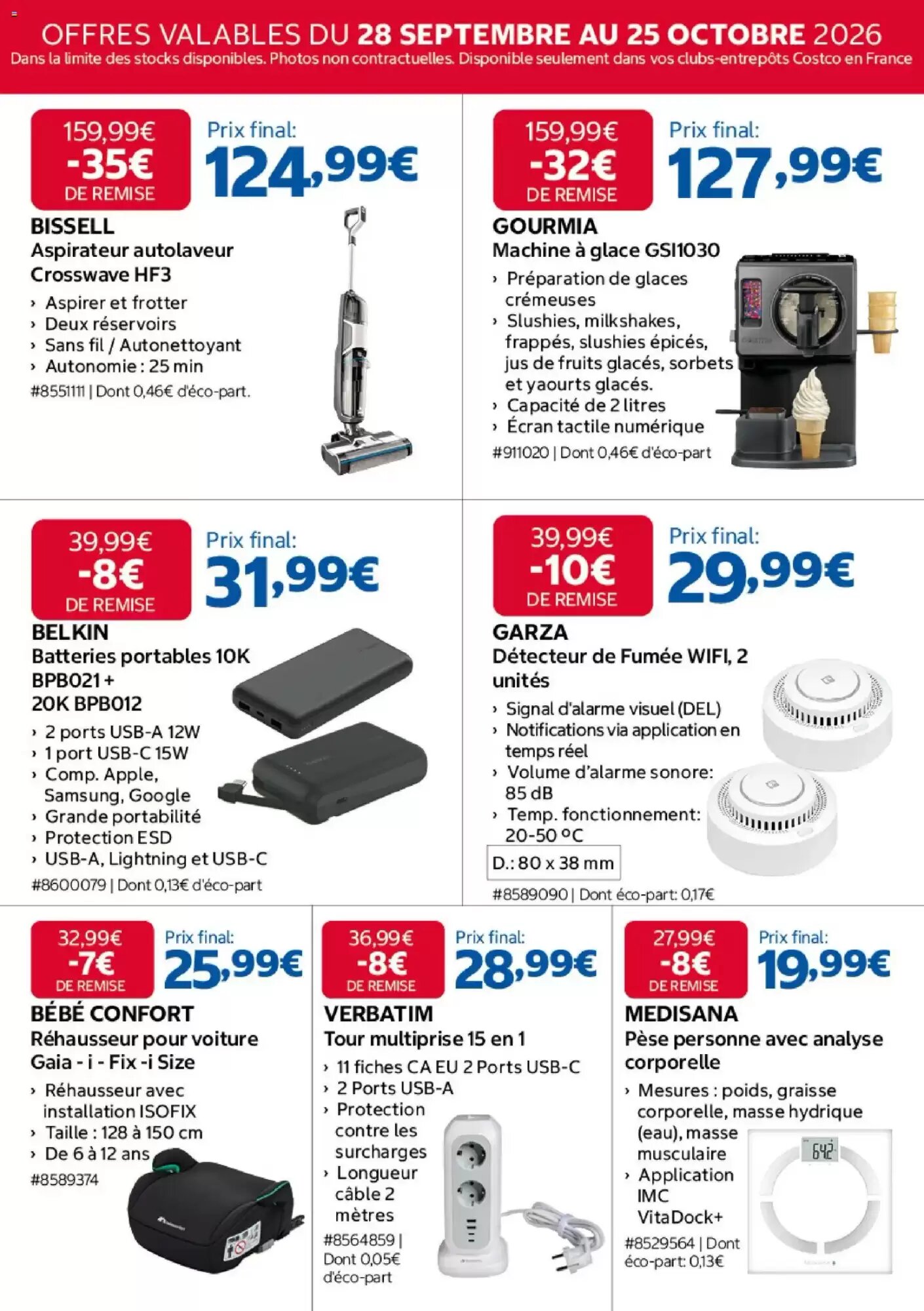 Prospectus promotionnel Costco valable à partir du 28/09/2026 - Page 3.