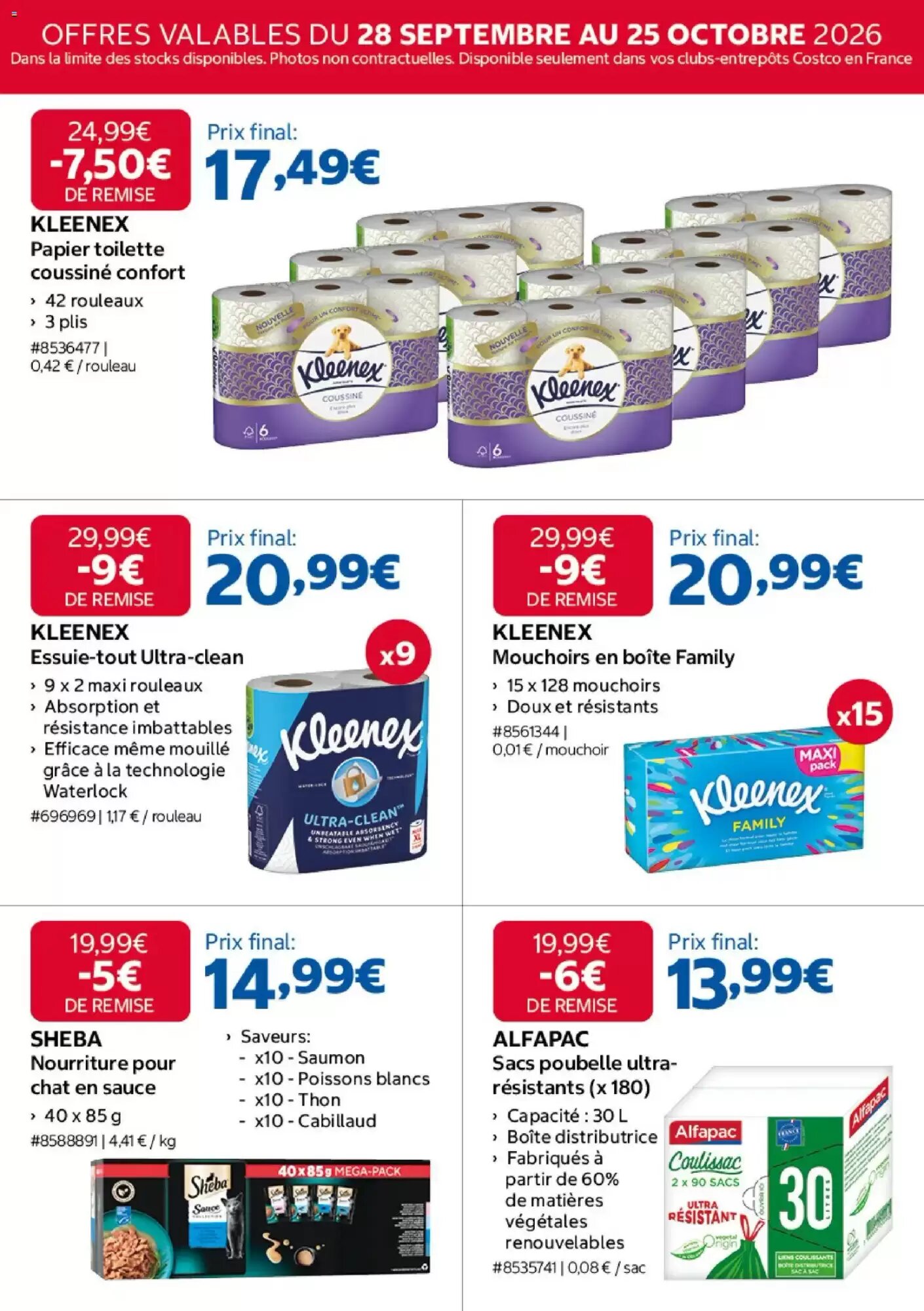 Prospectus promotionnel Costco valable à partir du 28/09/2026 - Page 6.